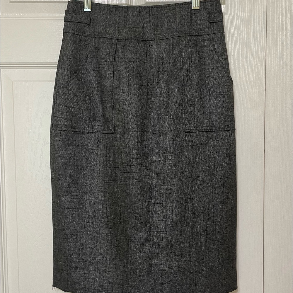 Halogen Dark Gray Pencil Skirt